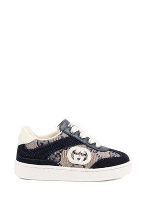 sneakers in tessuto blu GUCCI KIDS | 812673AAE2T4056